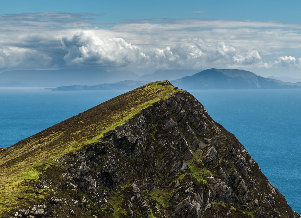 View from the mountain on Achill Island, County Mayo on the west coast of the Republic of Ireland