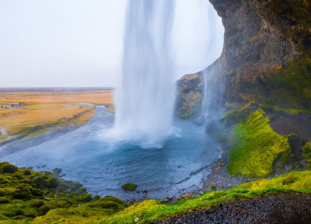 Waterfall "Seljalandsfoss" in South Iceland