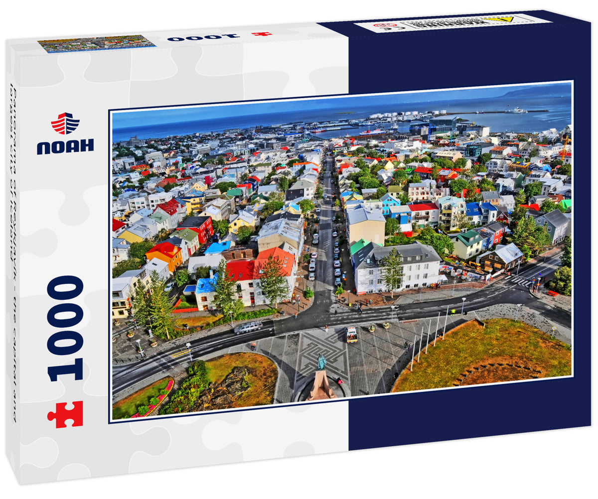 Panorama of Reykjavík - the capital and largest city of Iceland