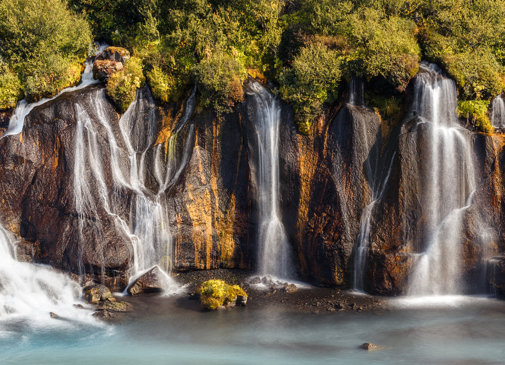 Hraunfossar Waterfall, Iceland