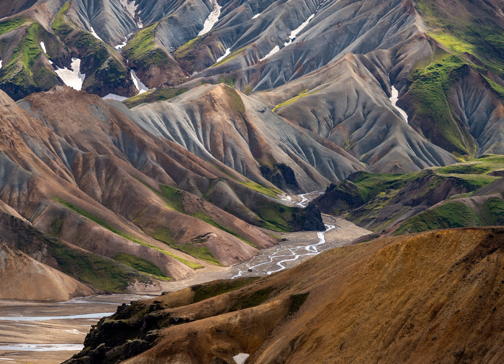 Volcanic mountains of Landmannalaugar in Fjallabak Nature Reserve. Iceland