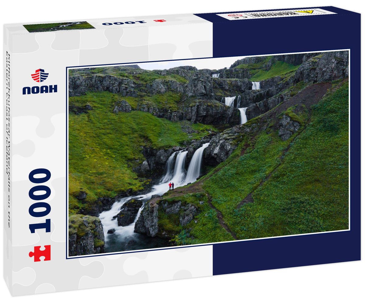 Klifbrekkufossar Waterfalls on the Eastern Coast of Iceland