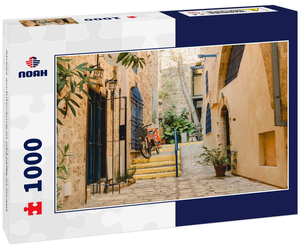 Street architecture in old jaffa in israel