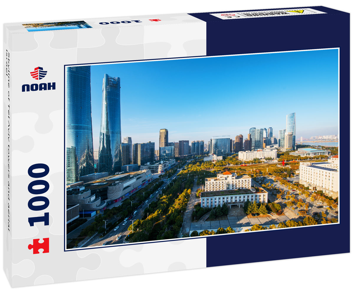 Skyline of Tel Aviv towers and aerial Israel