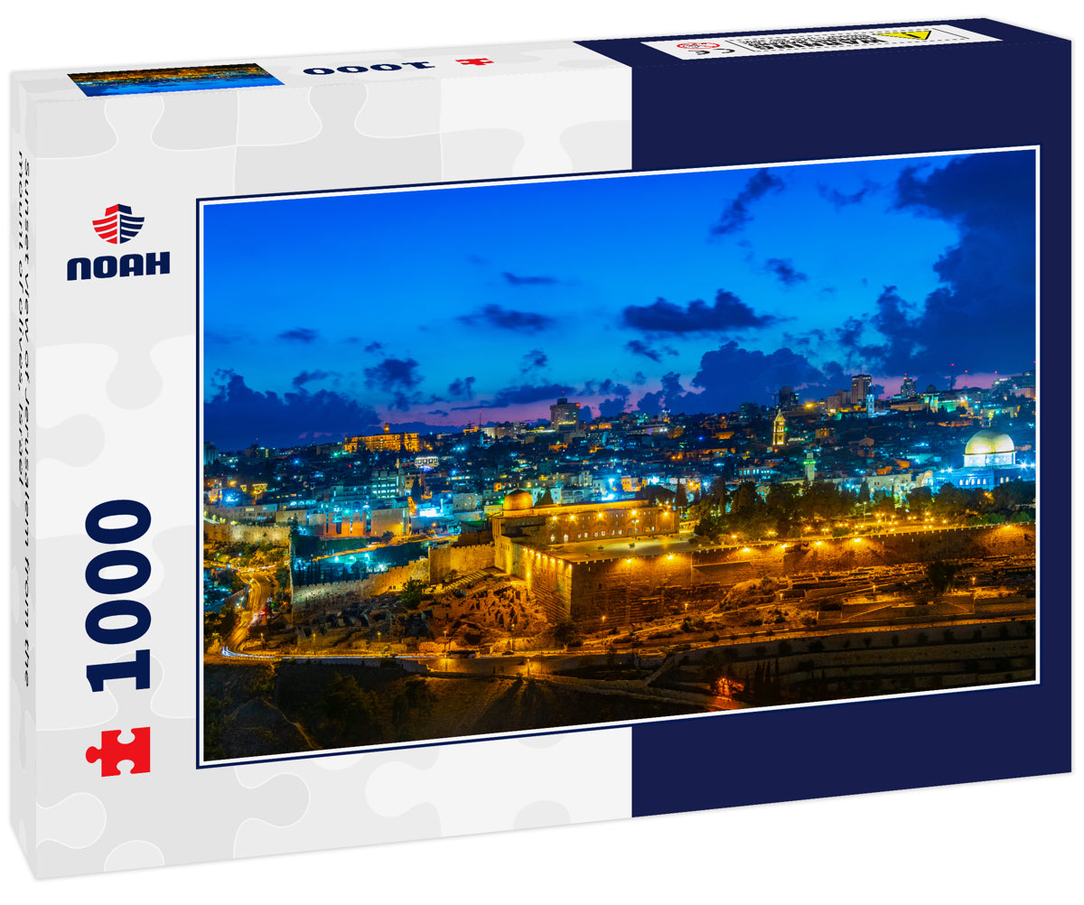 Sunset view of Jerusalem from the mount of olives, Israel