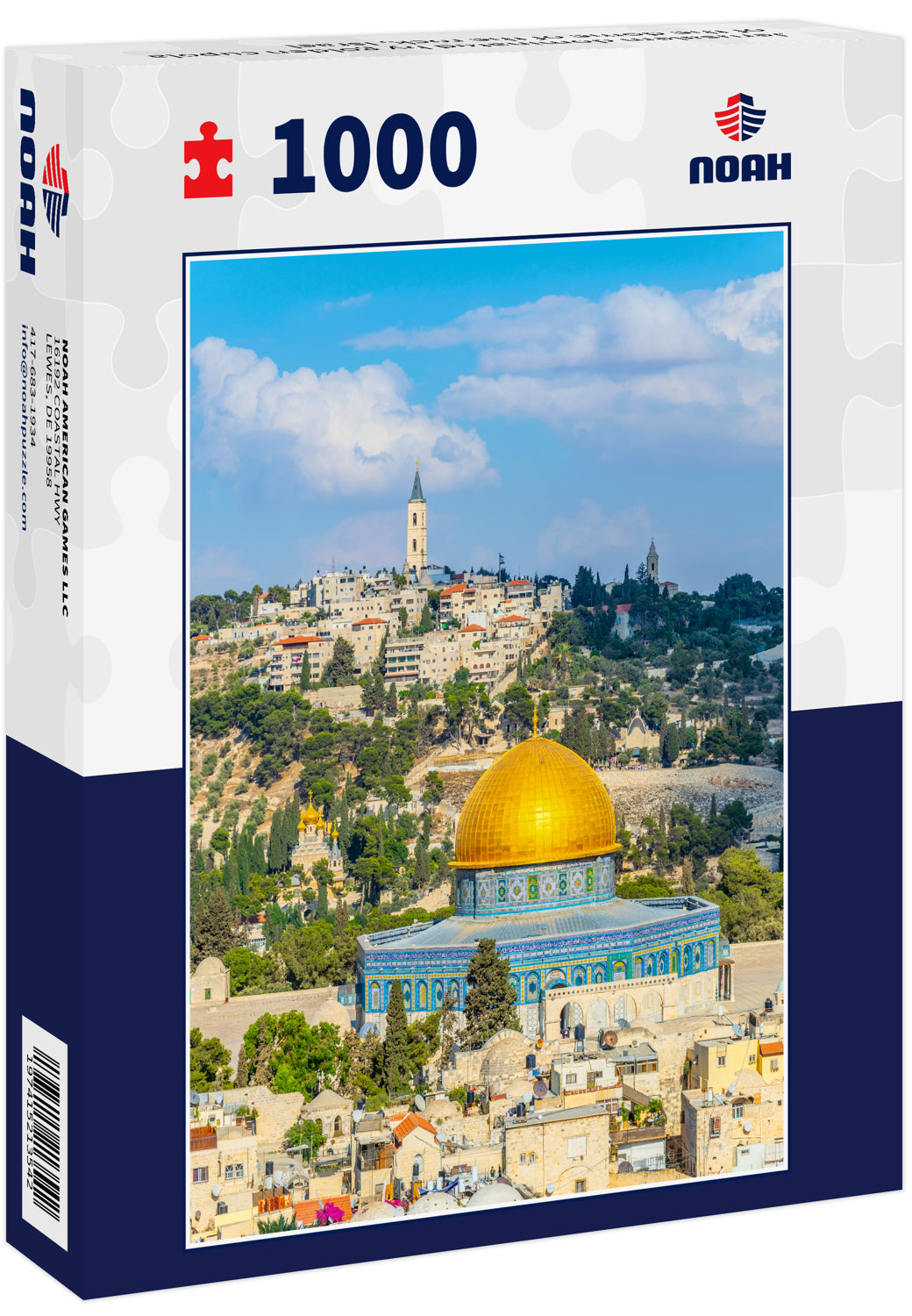 Jerusalem dominated by golden cupola of the dome of the rock, Israel