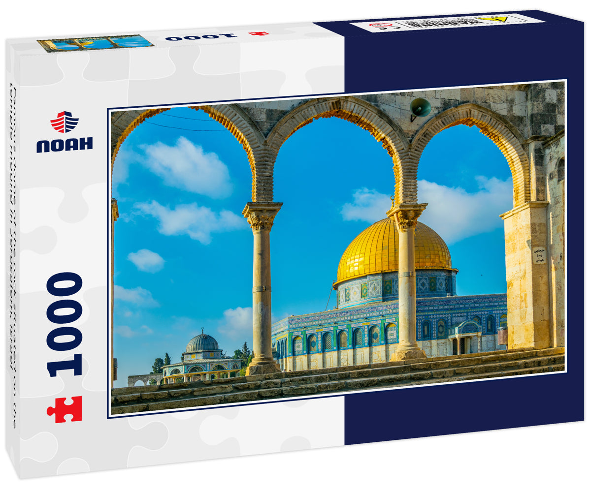 Famous dome of the rock situated on the temple mound in Jerusalem, Israel