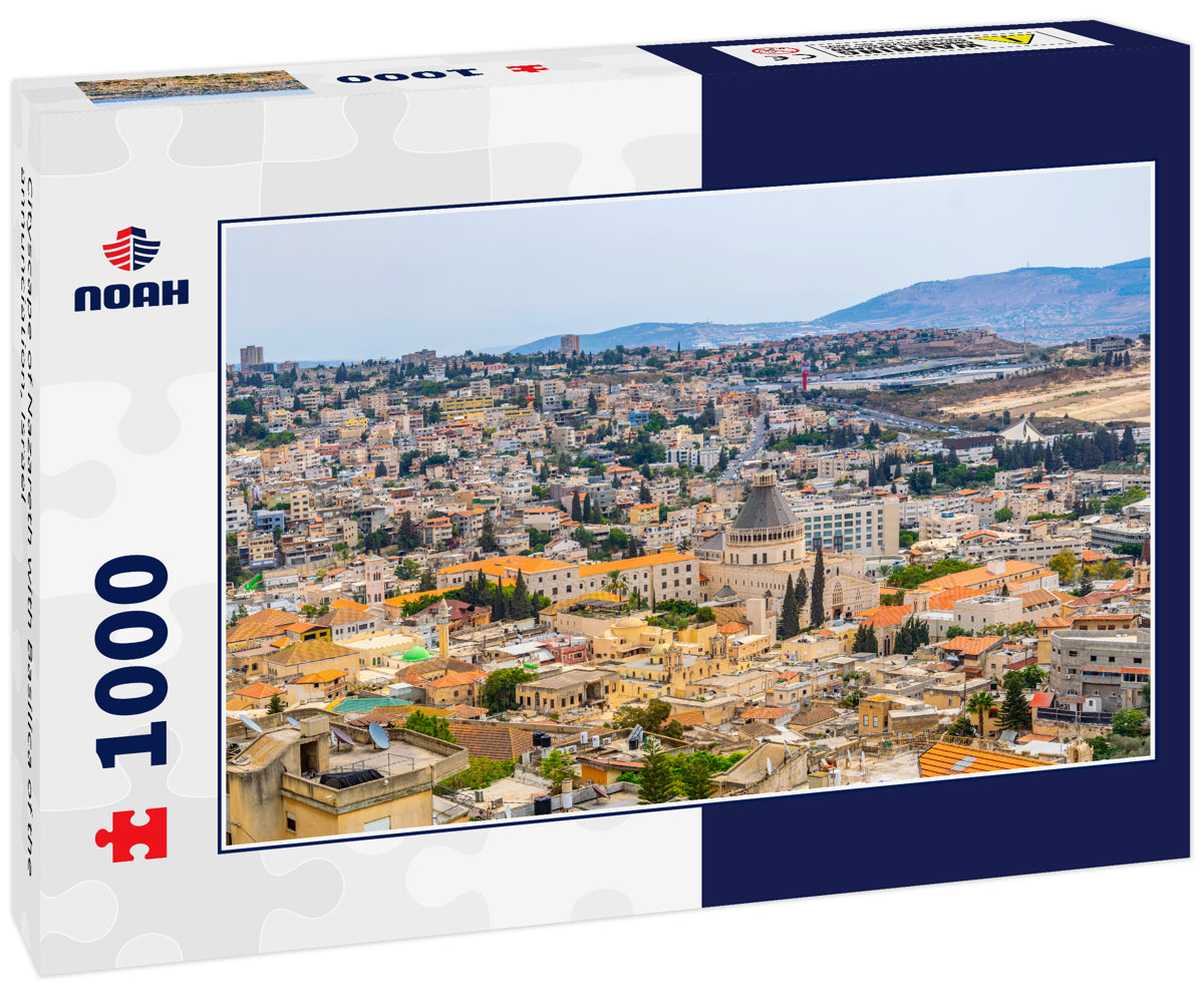 Cityscape of Nazareth with Basilica of the annunciation, Israel