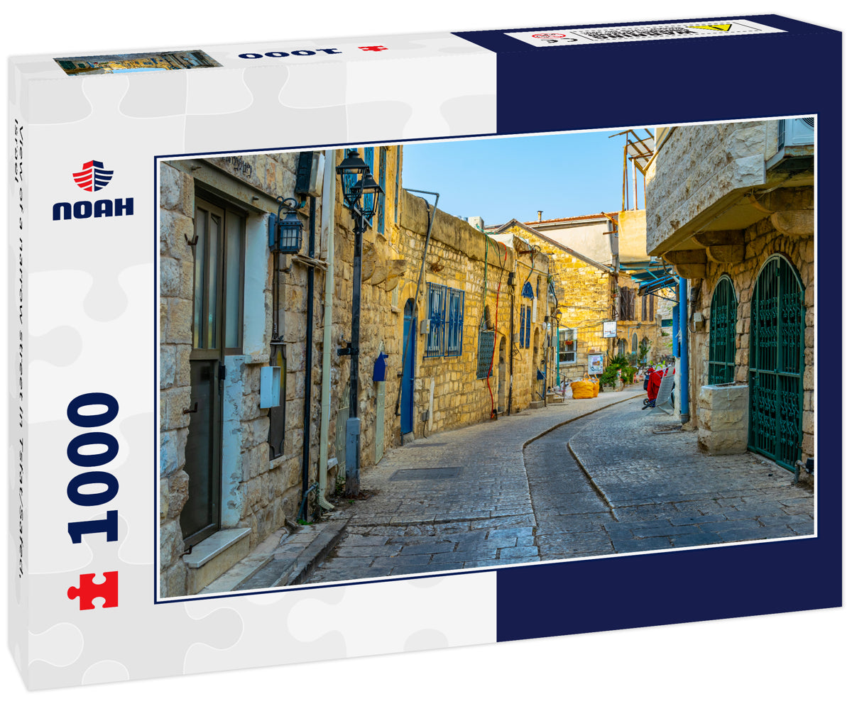 View of a narrow street in Tsfat/Safed, Israel