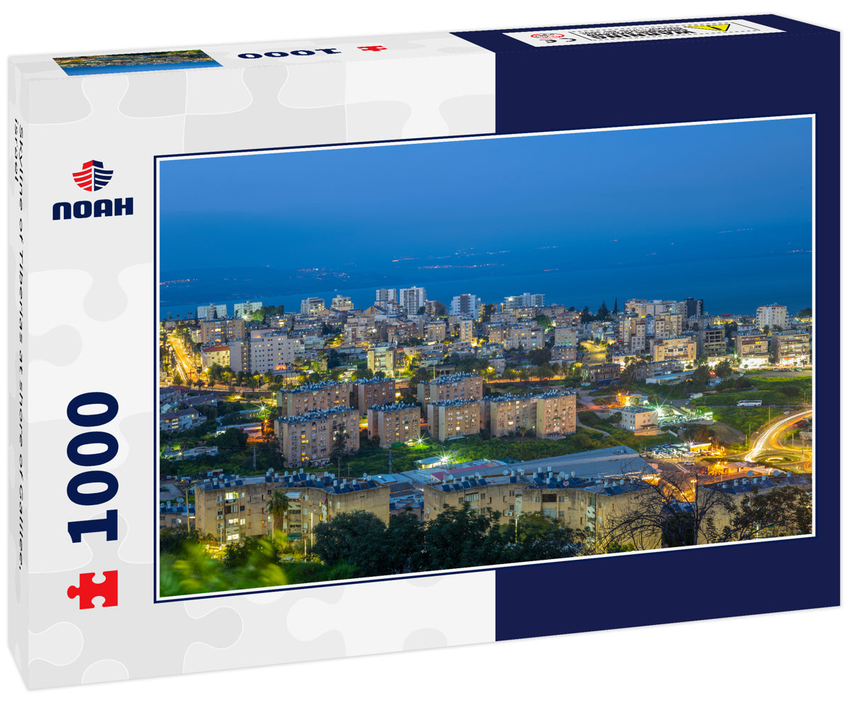 Skyline of Tiberias at shore of Galilee, israel