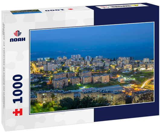 Skyline of Tiberias at shore of Galilee, israel