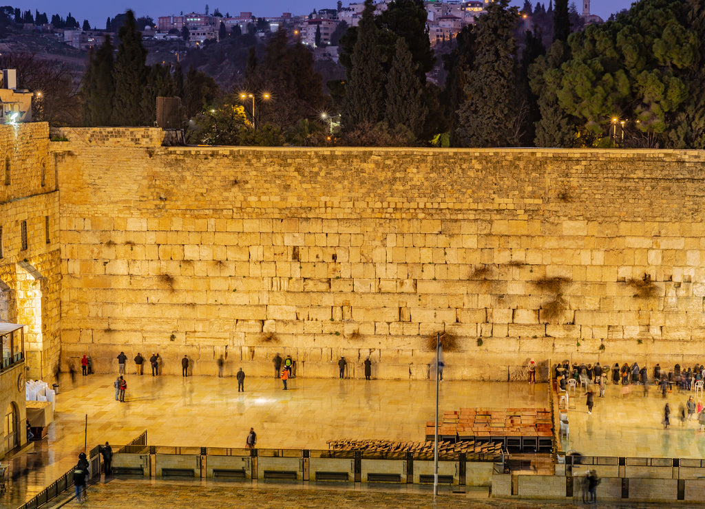 Western Wall and Dome of the Rock in Jerusalem, Israel