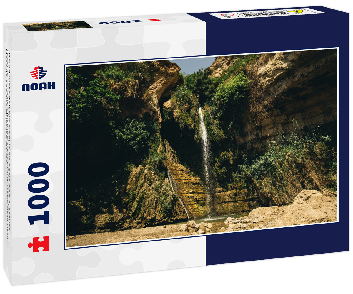 David waterfall Ein Gedi is an oasis and a nature reserve in Israel, located west of the Dead Sea, near Masada and the Qumran Caves