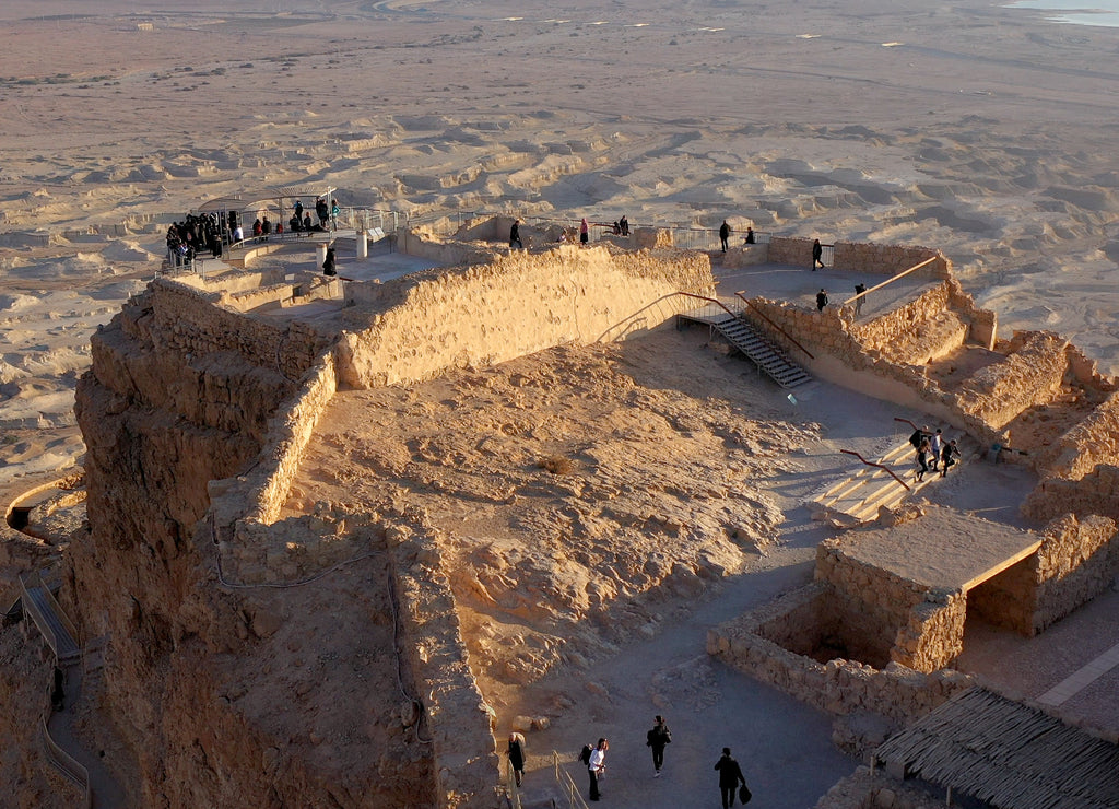Masada National Park at sunrise, Dead sea, Israel Masada