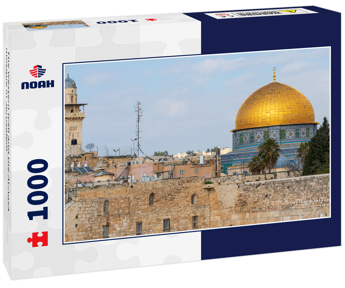 The western wall and the Al-Aqsa mosque in Jerusalem