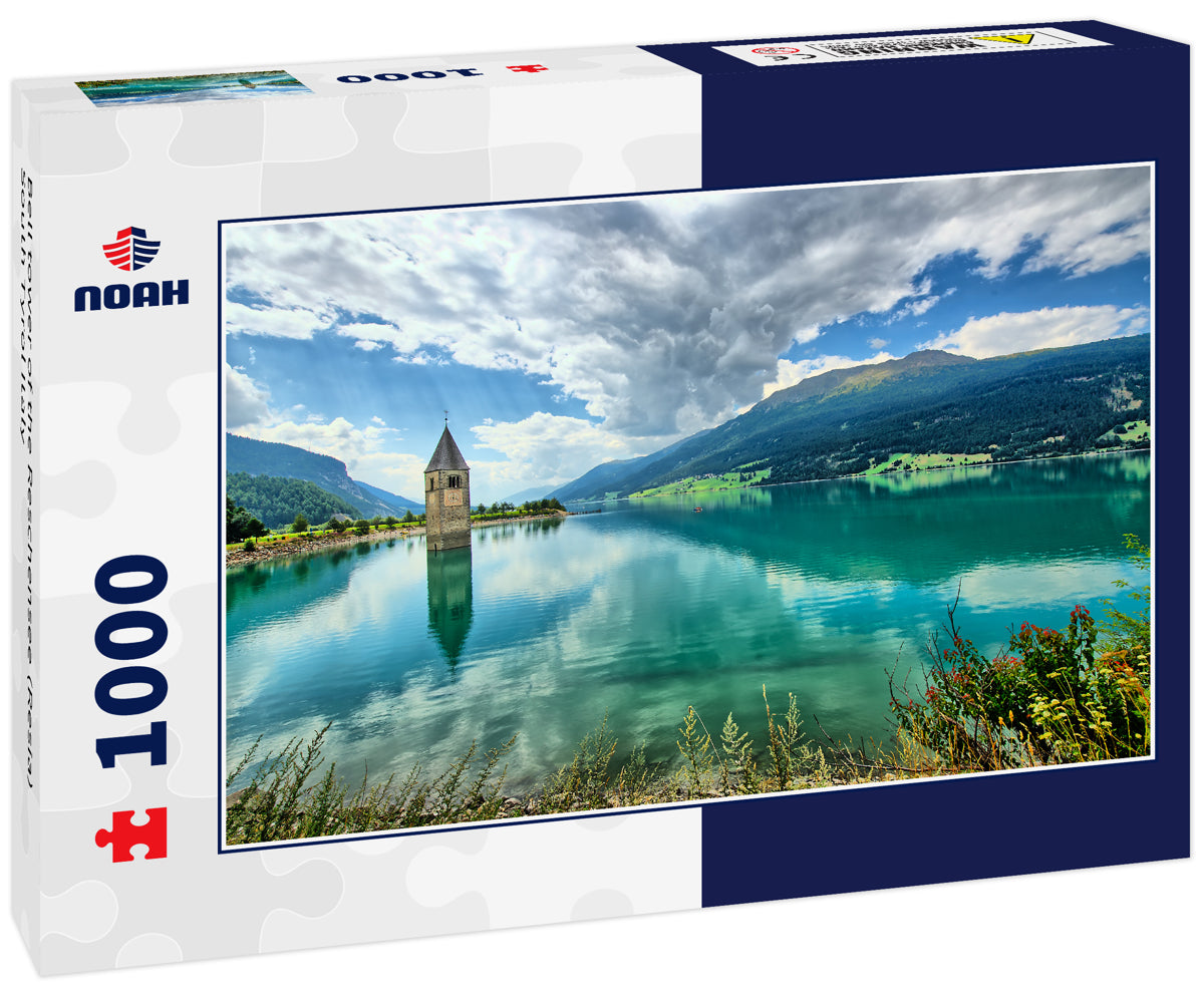 Bell tower of the Reschensee (Resia) South Tyrol Italy