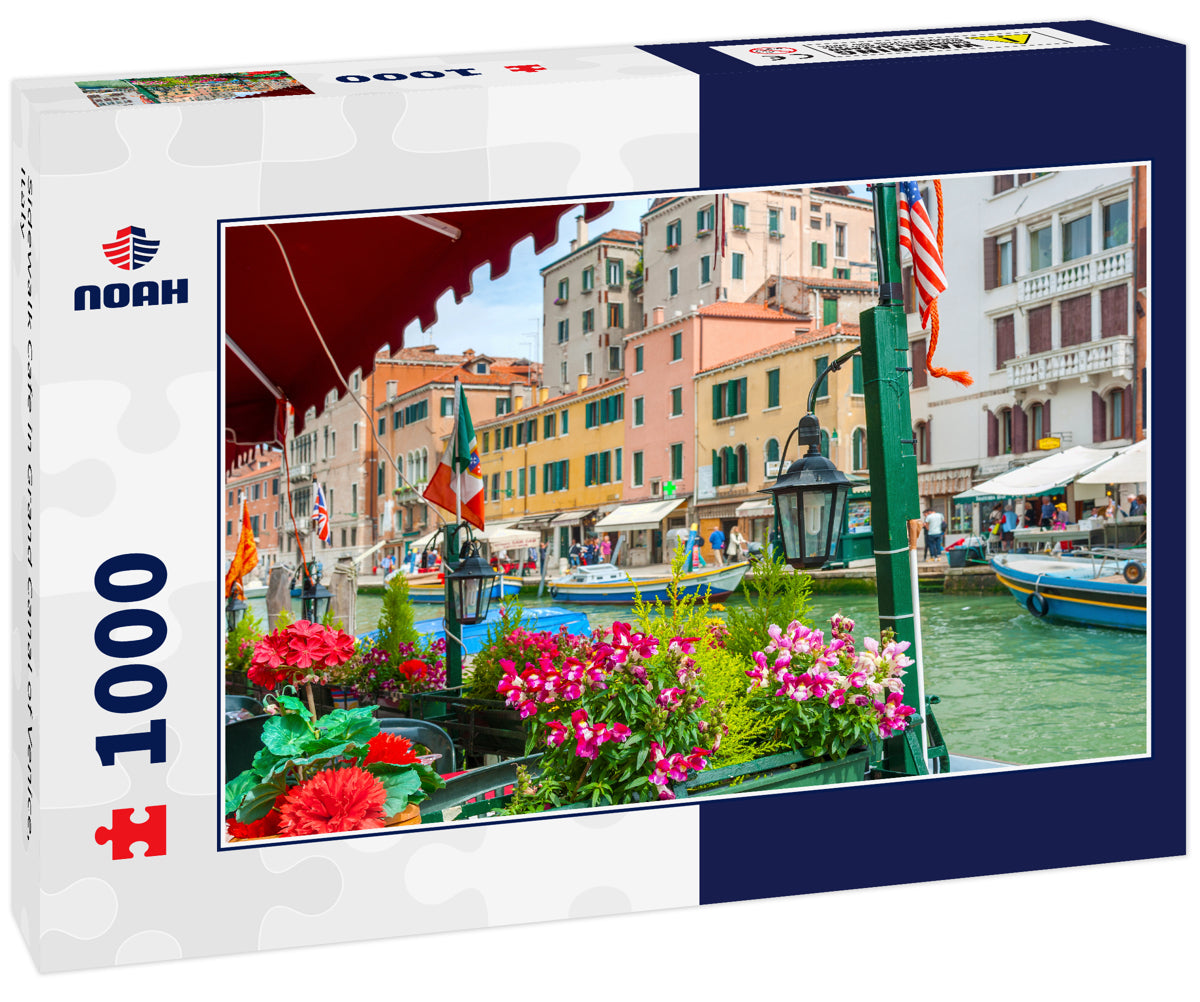 Sidewalk Cafe in Grand Canal of Venice, Italy