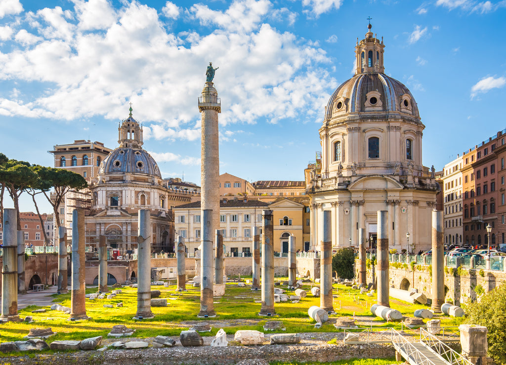 The Trajan's Forum in Rome, Italy