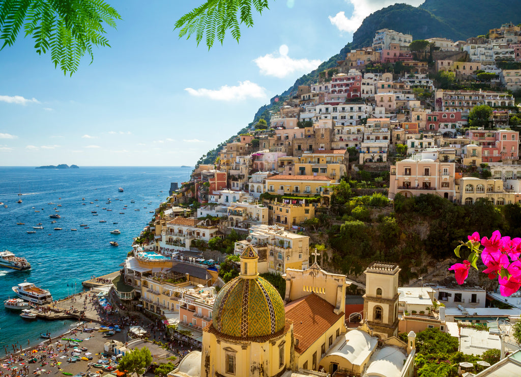 Panorama of Positano town, Amalfi Coast, Italy
