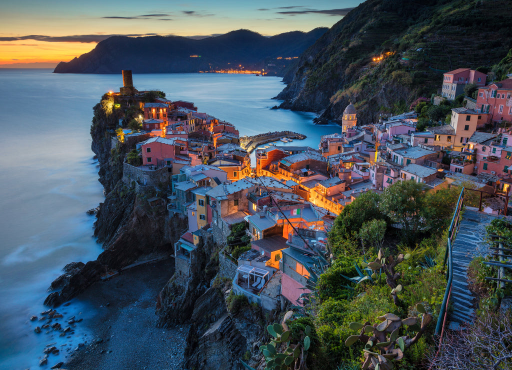 Vernazza (Cinque Terre, Italy), during sunset