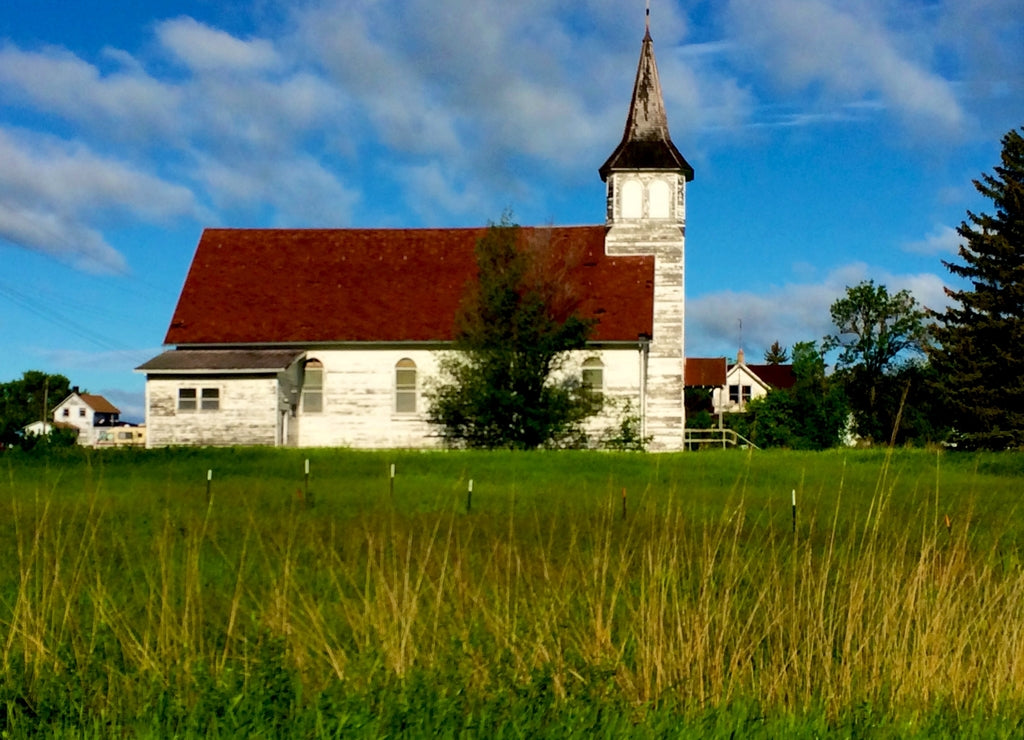 Old Abandoned Church; The Plains Of North Dakota