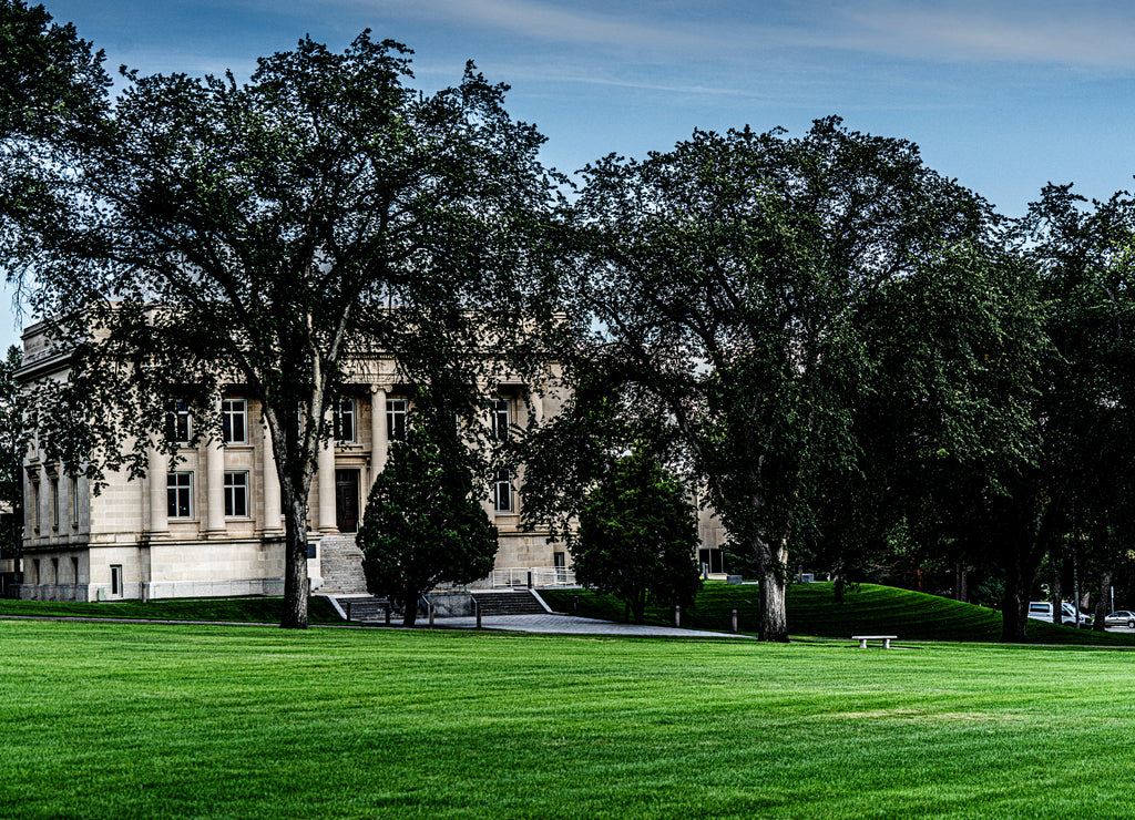 State Capitol area in Bismarck North Dakota