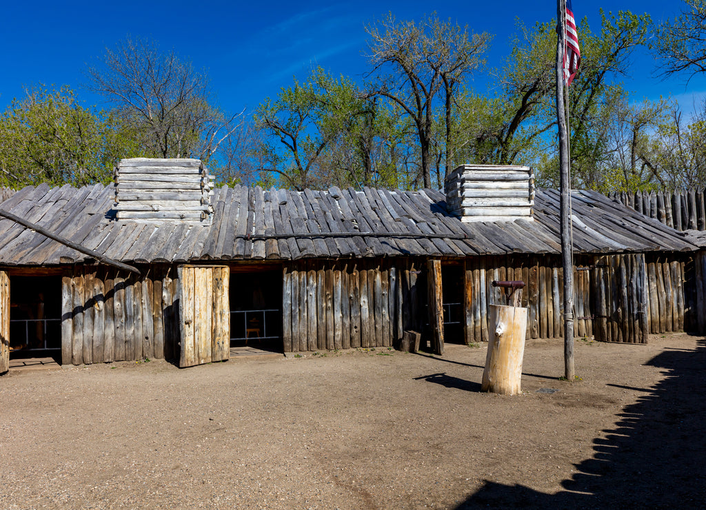 Fort Mandan, North Dakota - Historic Fort Mandan, North Dakota - wintering location for Lewis and Clark 1804-1805