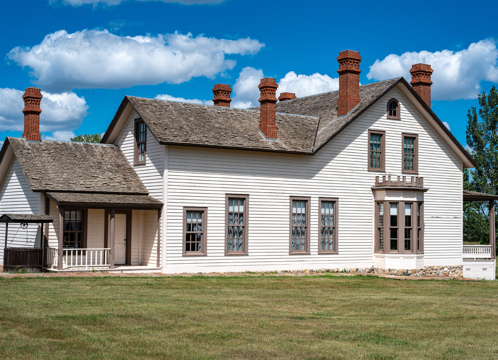 Custer House at Fort Abraham Lincoln State Park in North Dakota