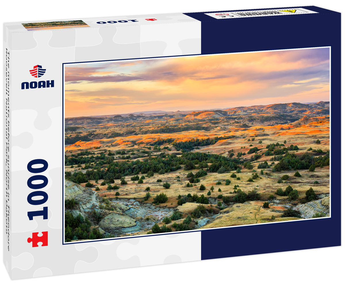 The moments before sunrise in Theodore Roosevelt National Park, North Dakota