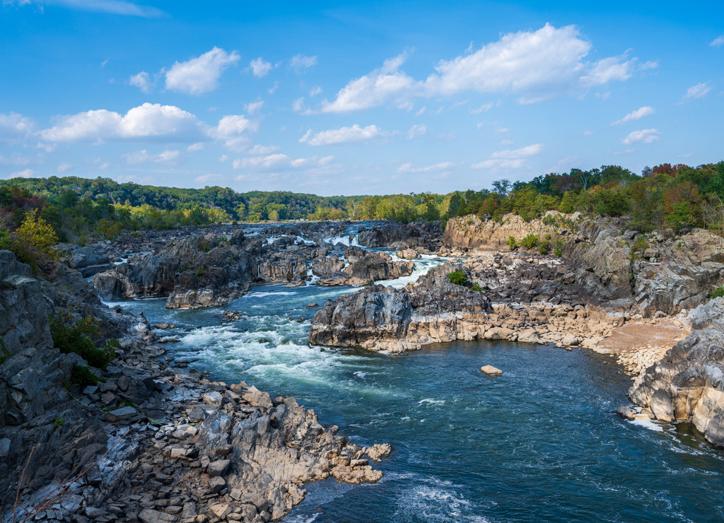 Great Falls Potomac Waterfall in Fairfax Virginia