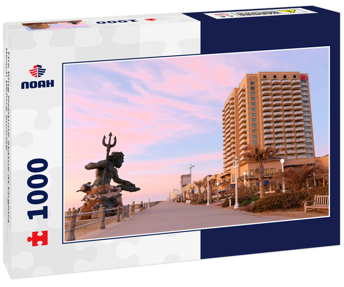 The King Neptune Statue at Virginia Beach Before Sunrise