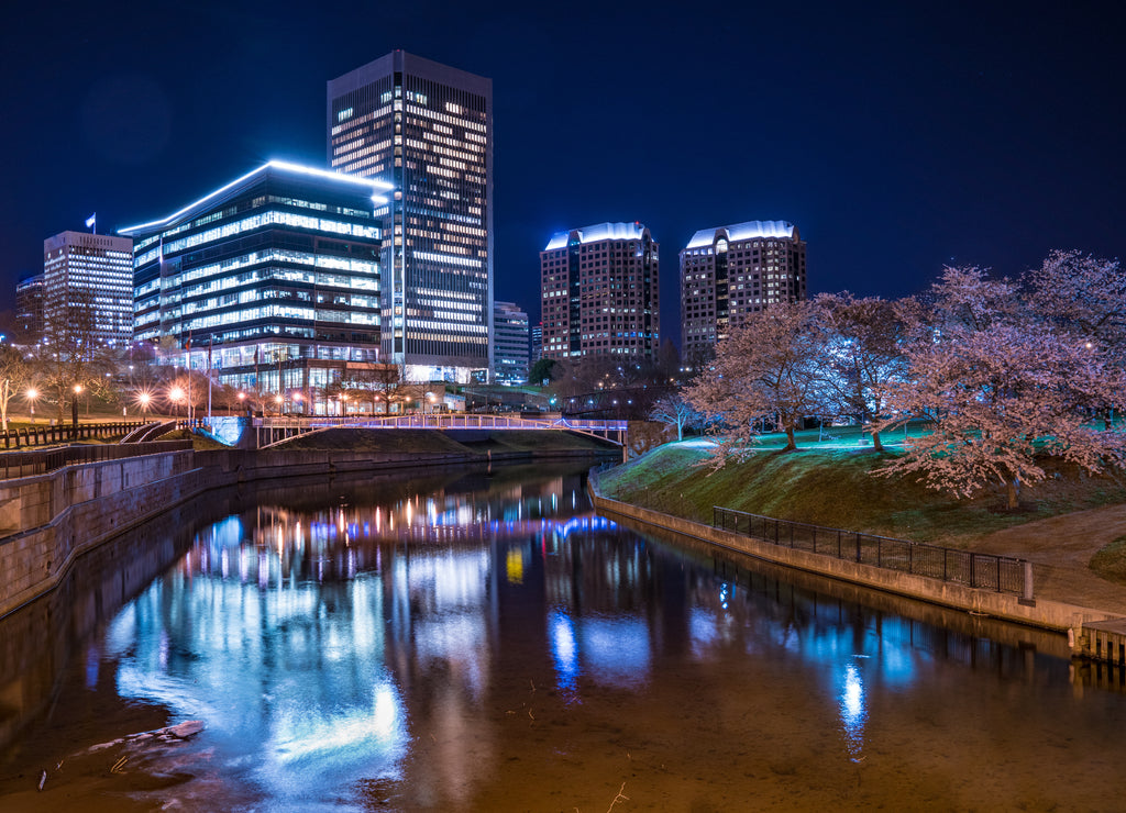 Richmond, Virgina Night Skyline
