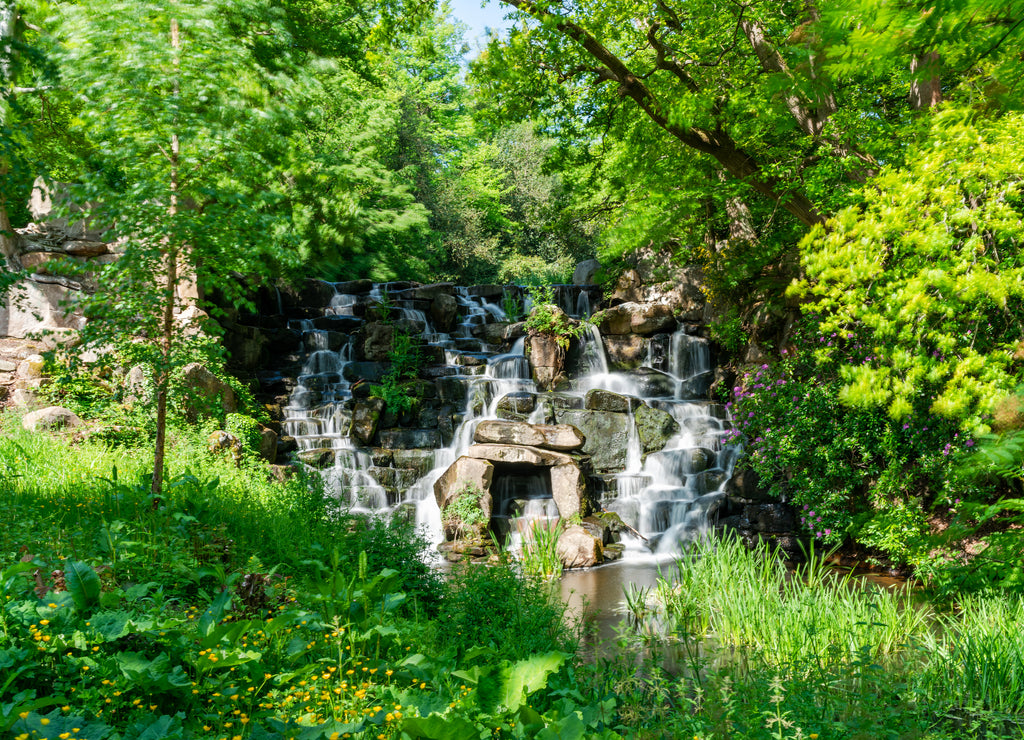 A Cascade in Virginia Water Park