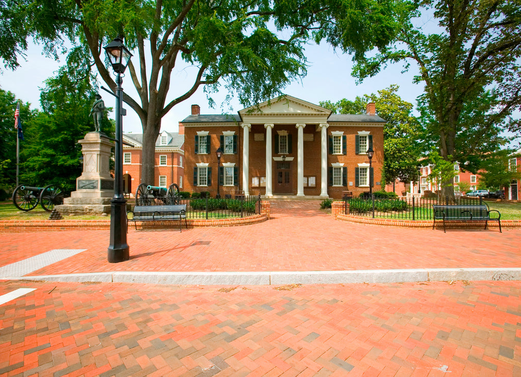 Historic district of Charlottesville, Virginia, home of President Thomas Jefferson