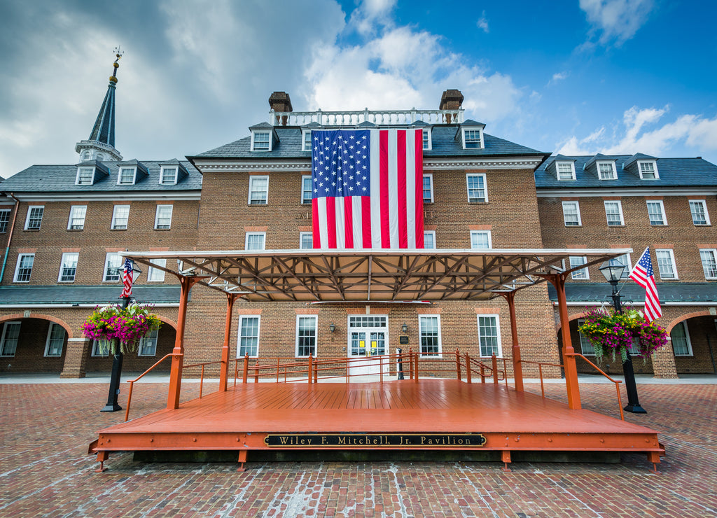 City Hall and Market Square, in the Old Town, of Alexandria, Virginia