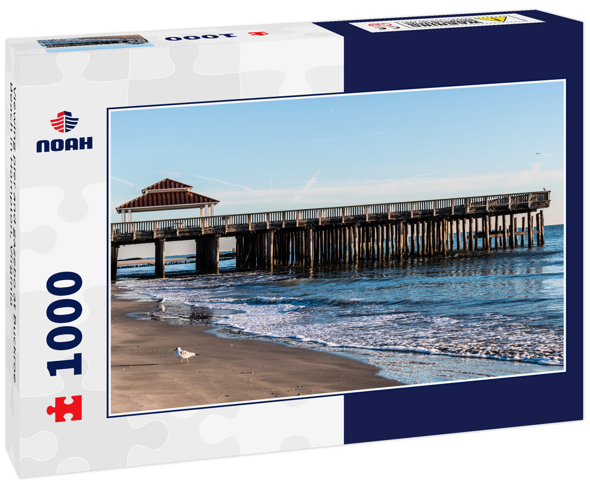 Viewing pier and gazebo at Buckroe Beach in Hampton, Virginia