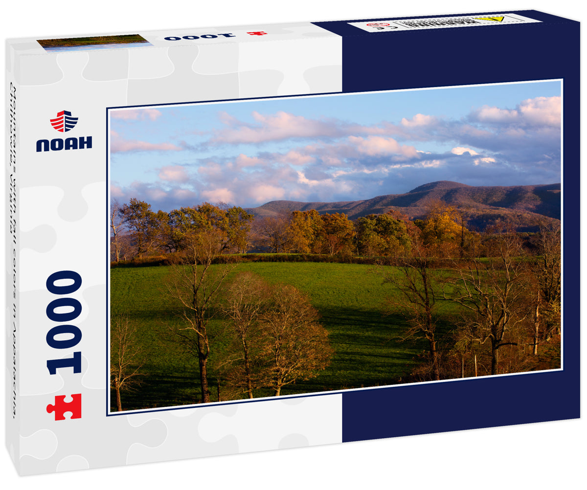 Mountains with fall colors in Appalachia, Chilhowie, Virginia