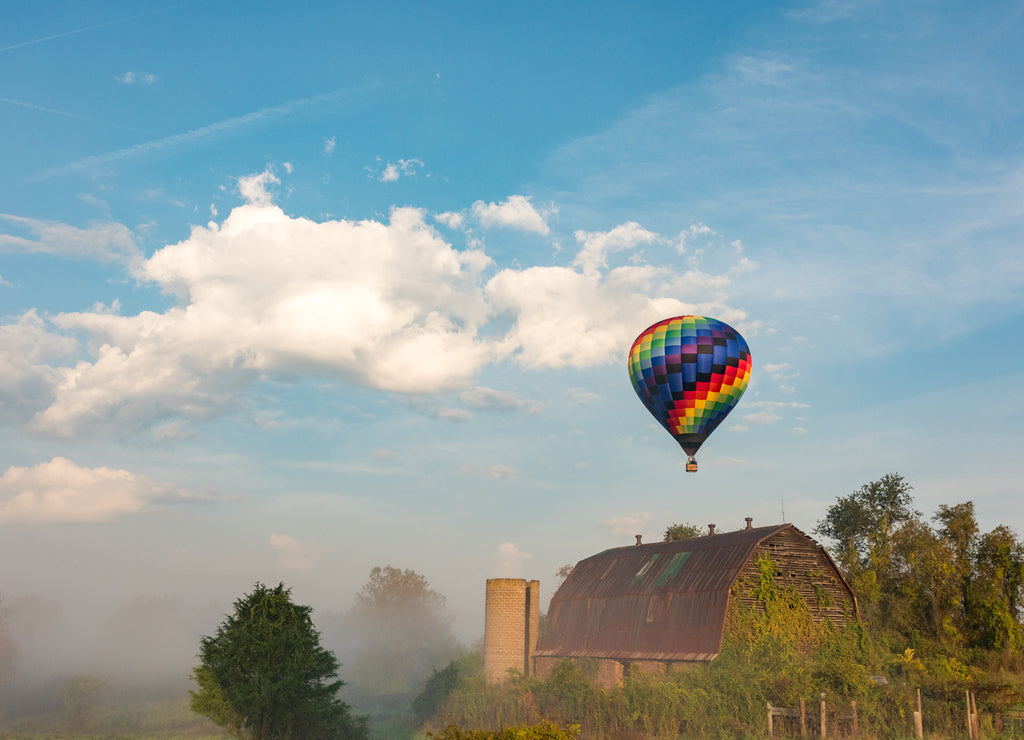 Hot Air Ballooning over Charlottesville, Virginia