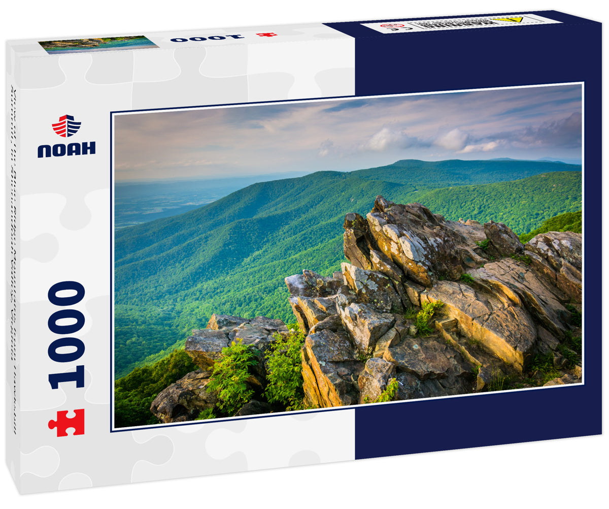 View of the Blue Ridge Mountains from Hawksbill Summit, in Shenandoah Valley, Virginia