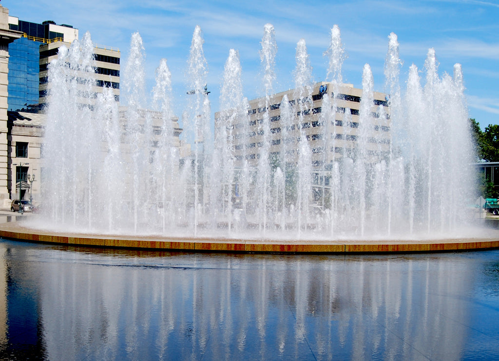Union Station Waterfall Kansas City Missouri