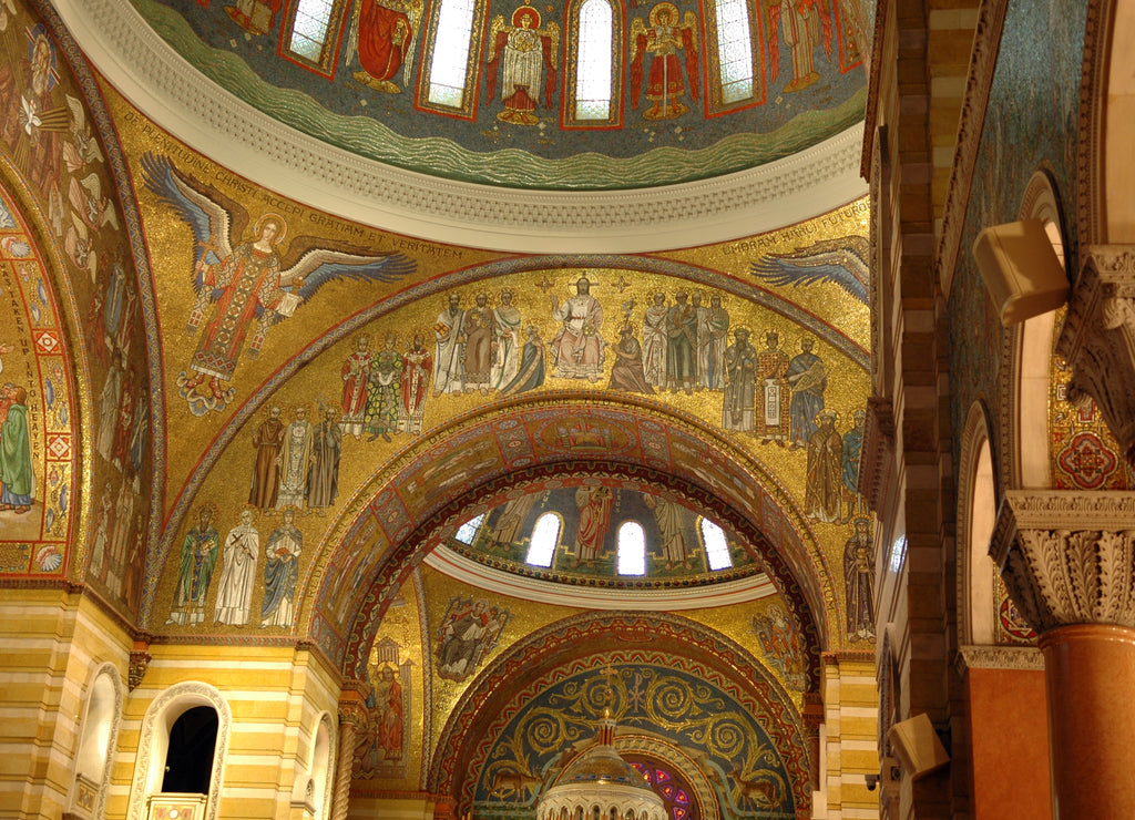 Interior of Saint Louis Cathedral Missouri