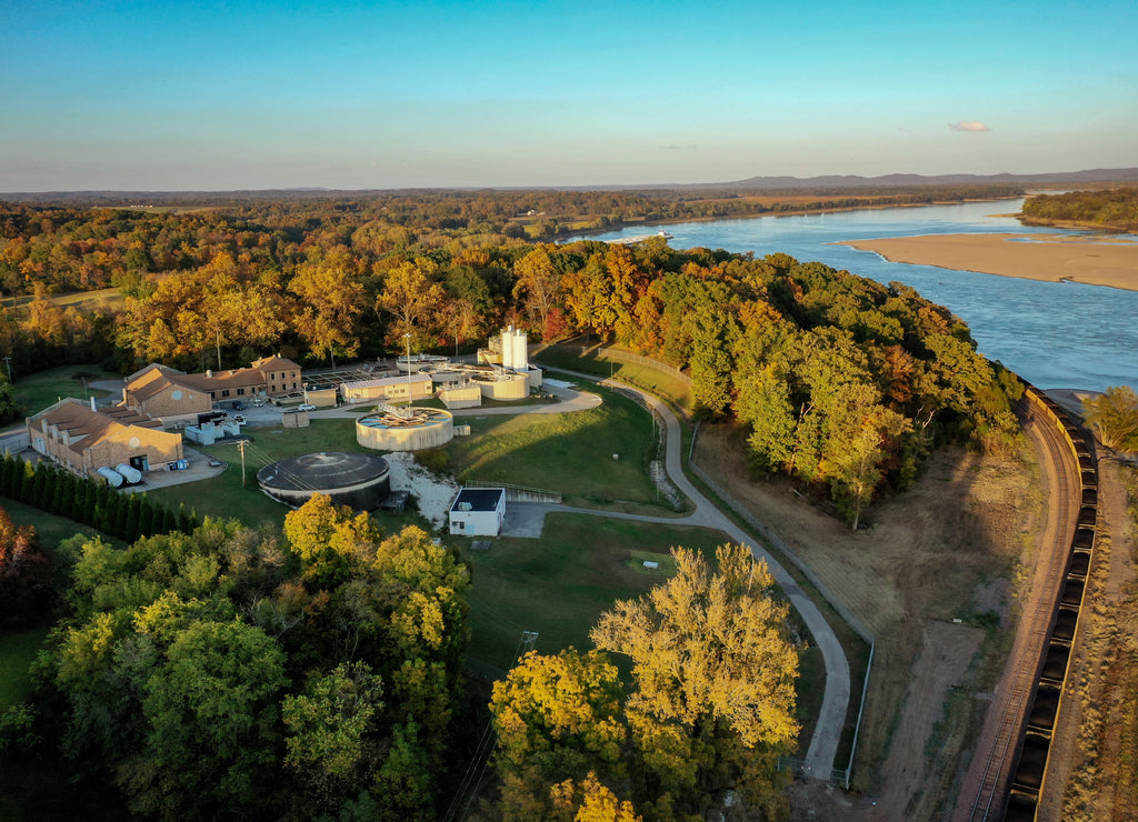 Mississippi River at Cape Girardeau Missouri. Fall 2020