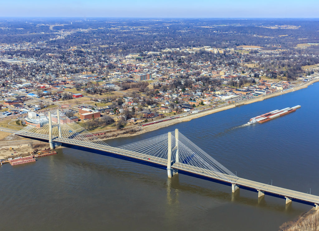 Aerial Photo of Cape Girardeau, Missouri, USA