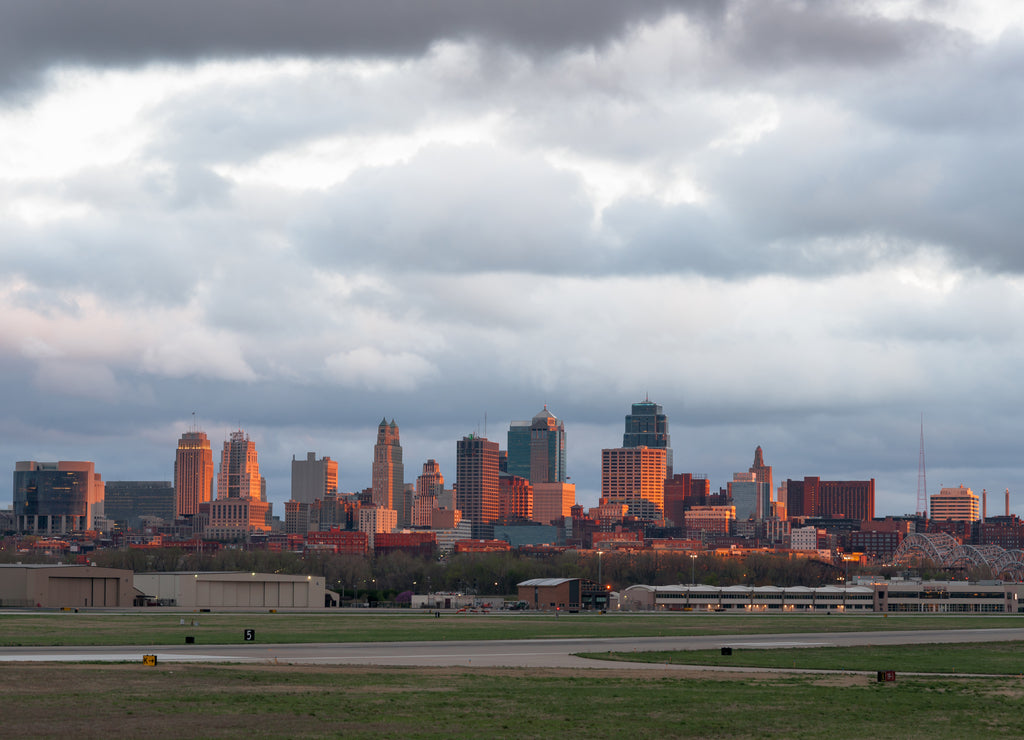 Kansas City Missourri Clay County Downtown City Skyline Sunrise