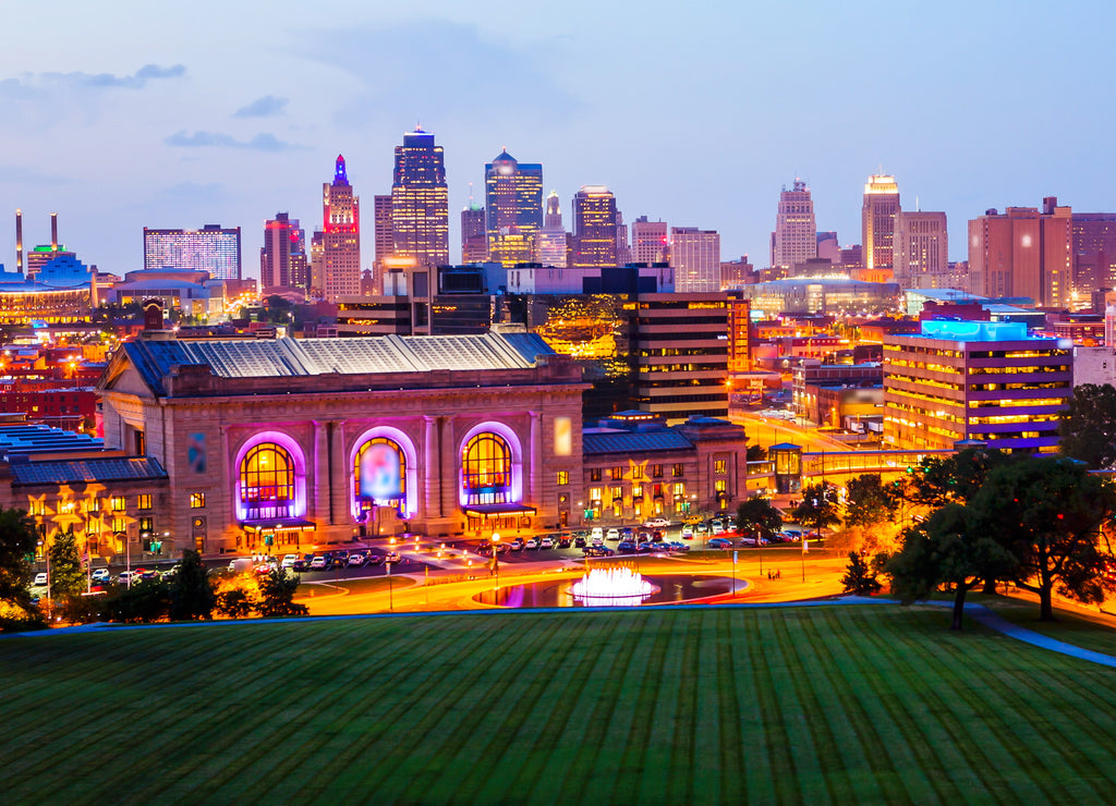 Kansas City, Missouri Skyline at Night