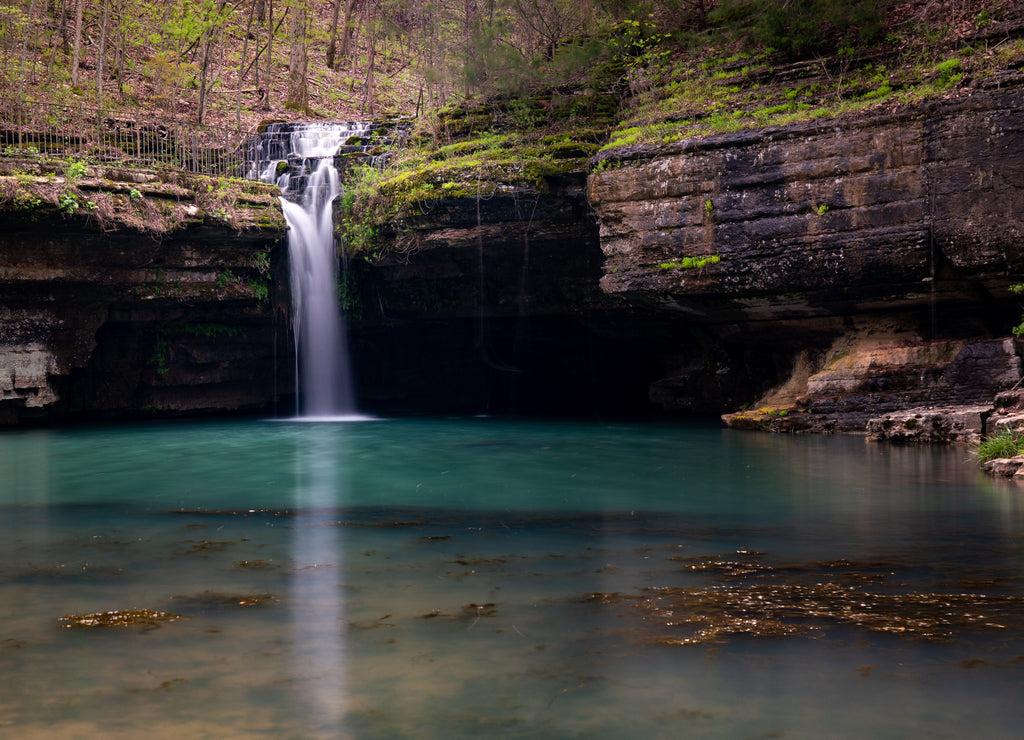 Waterfall in the Ozarks in Missouri