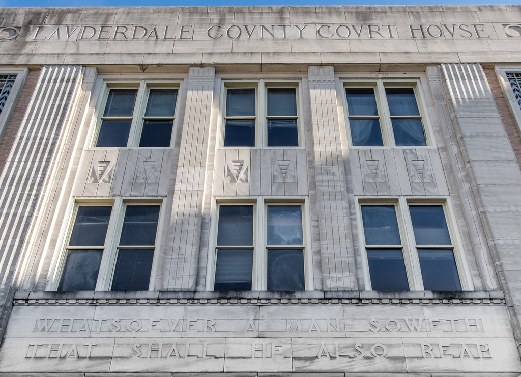 Lauderdale County courthouse at Meridian, Mississippi