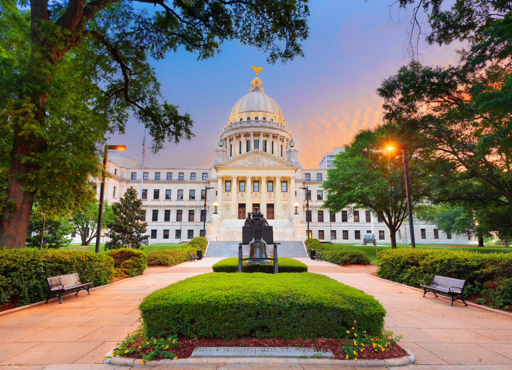 Mississippi State Capitol in Jackson, Mississippi, USA