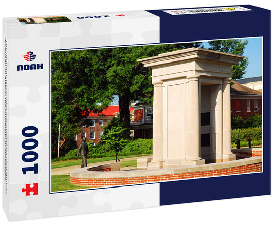 The monument to James Meredith, the first African American to attend the University of Mississippi