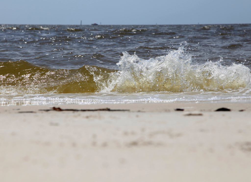 Beaches close to the road in Pass Christian, Mississippi, USA